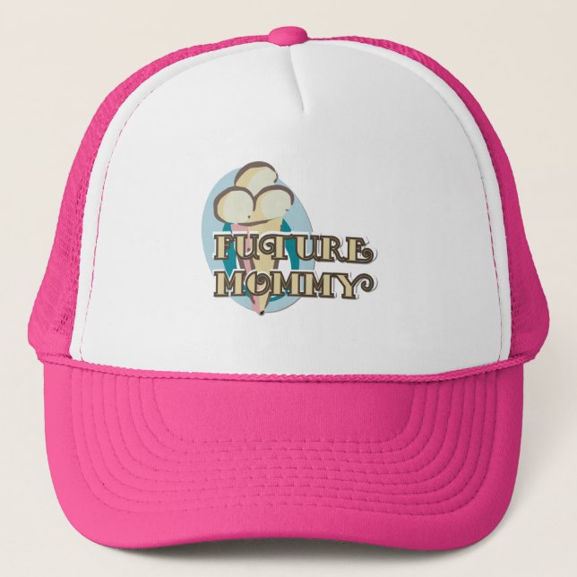 Ice Cream Future Mommy Tshirts and Gifts Trucker Hat (Front)