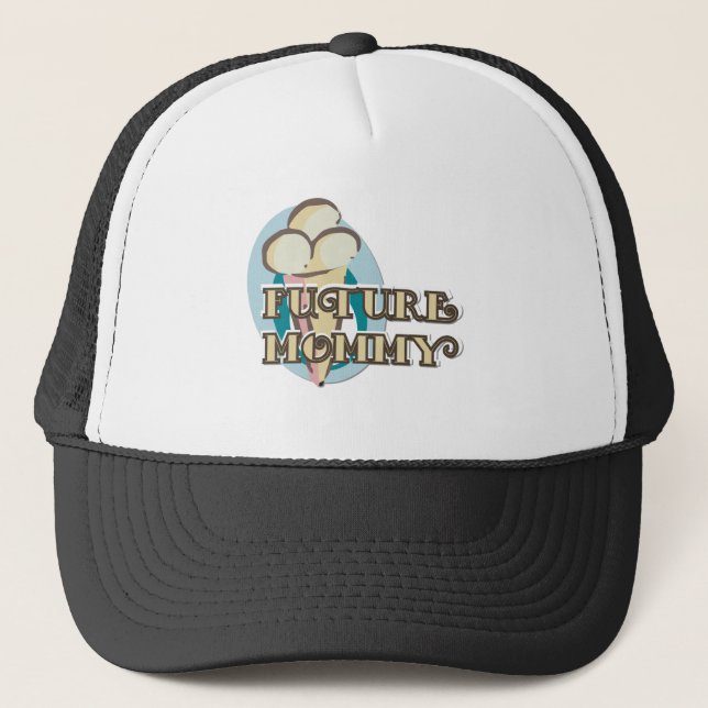 Ice Cream Future Mommy Tshirts and Gifts Trucker Hat (Front)