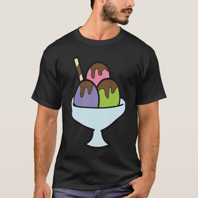Ice Cream Gelato Summer  Ice Cream T-Shirt (Front)