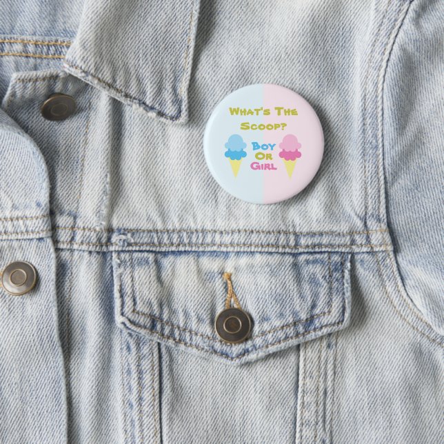 Ice Cream Gender Reveal Button (In Situ)