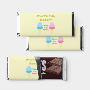 Ice Cream Gender Reveal Hershey Bar Favors