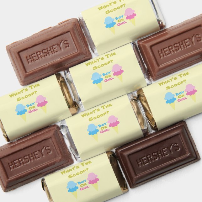 Ice Cream Gender Reveal Hershey's Miniatures (Assorted)