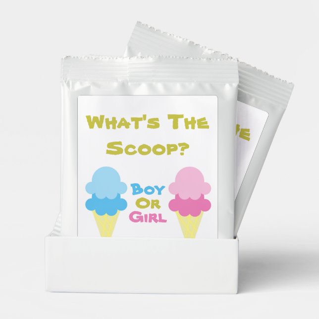 Ice Cream Gender Reveal Lemonade Drink Mix (Pair)