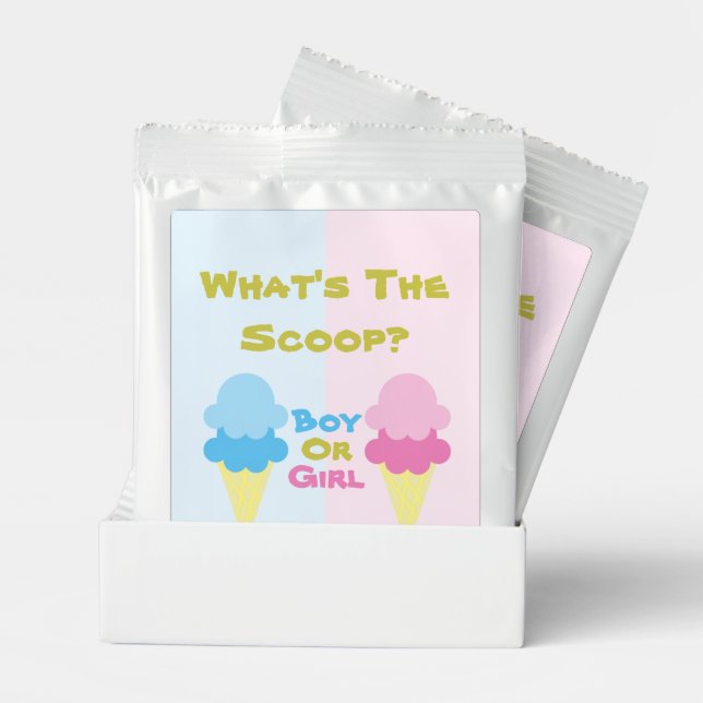 Ice Cream Gender Reveal Lemonade Drink Mix (Pair)
