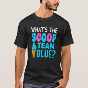 Ice Cream Gender Reveal Matching Team Blue What's  T-Shirt