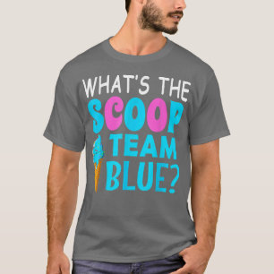 Ice Cream Gender Reveal Matching Team Blue What's T-Shirt