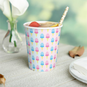 Ice Cream Gender Reveal Paper Cups