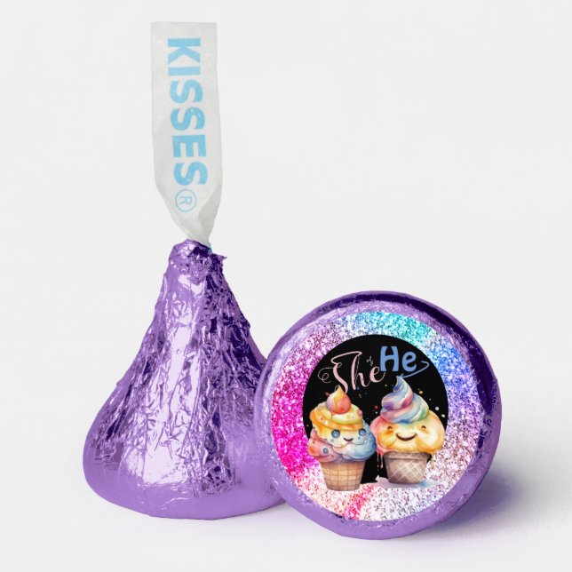 Ice Cream Gender Reveal Party Hershey®'s Kisses® (Front)