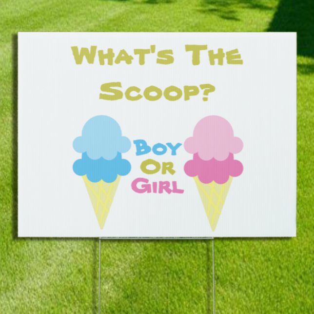Ice Cream Gender Reveal Sign (Creator Uploaded)