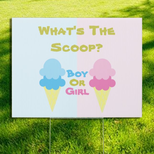 Ice Cream Gender Reveal Sign (Creator Uploaded)