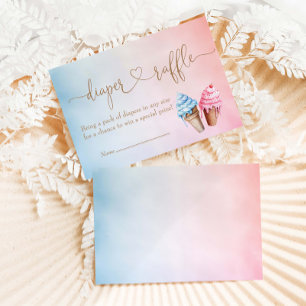 Ice cream Gender Reveal What's The Scoop  Enclosure Card