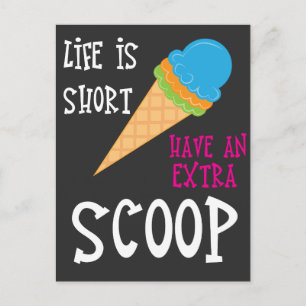 Ice Cream Gift - With Ice Cream Cone Postcard