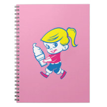 Ice Cream Girl Notebook Journal