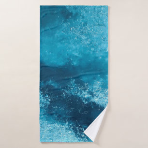 Ice cream glacier frozen cold ice bath towel