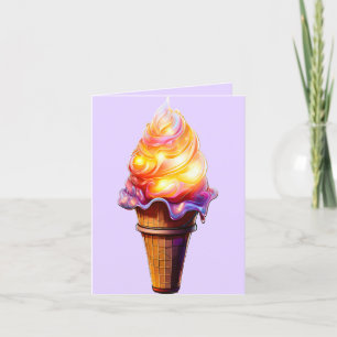 Ice Cream Glow  Thank You Card