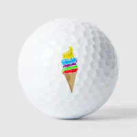 Ice Cream Cone Golf Balls, Zazzle