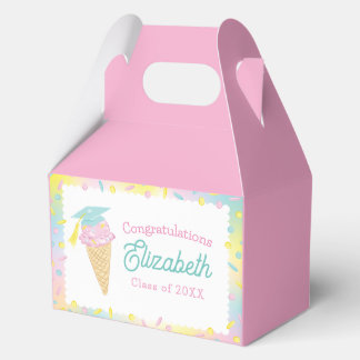 Ice Cream Graduation Party Favor Boxes