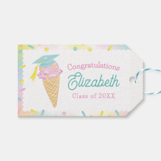 Ice Cream Graduation Party Gift Tags