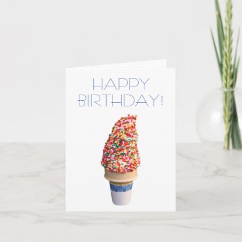 Ice Cream Happy Birthday Card by CarriesCamera at Zazzle