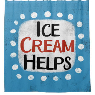 Ice Cream Helps Shower Curtain