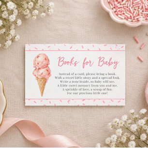 Ice Cream Here’s The Scoop Sprinkle Books For Baby Enclosure Card