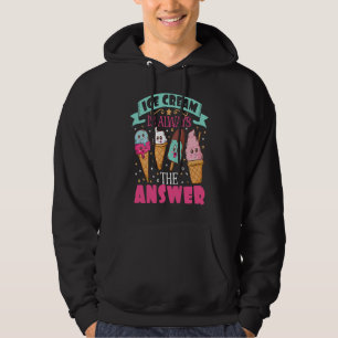 Ice Cream   Ice I Love Ice Cream Hoodie