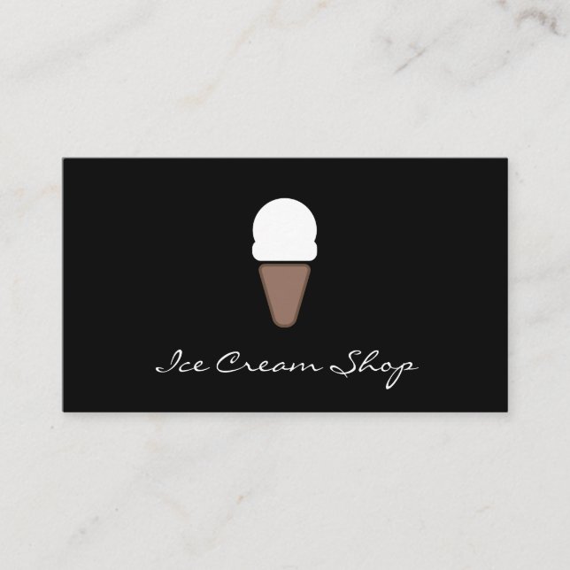 Ice Cream Icon Business Card (Front)