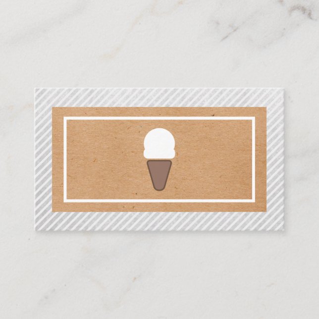 Ice Cream Icon Natural Look Loyalty (Front)