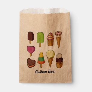 Ice Cream Icons Favor Bag