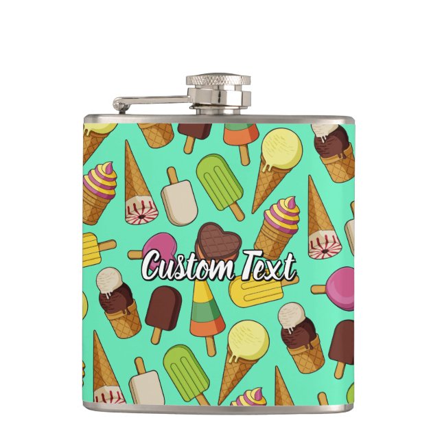 Ice Cream Icons Flask (Front)