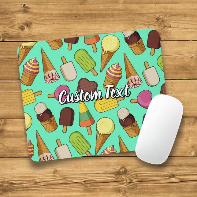 Ice Cream Icons Mouse Pad (Creator Uploaded)