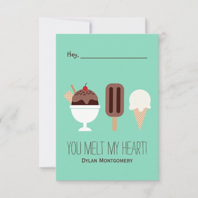 Ice Cream Invitation (Front)