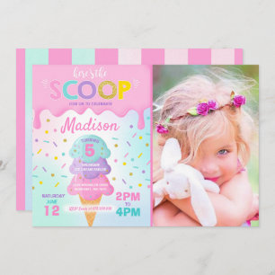 Ice Cream Invitation Ice Cream Birthday Party