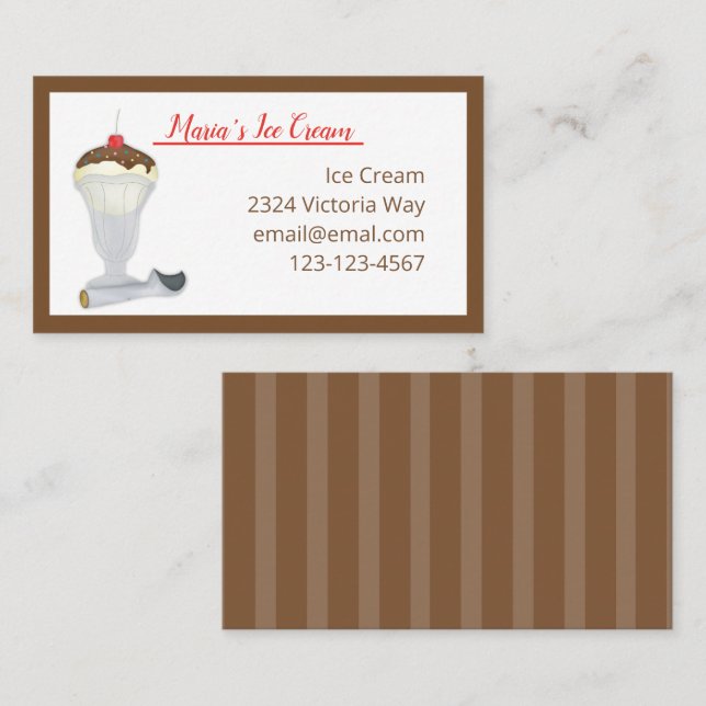 Ice Cream Invitation Notepad (Front/Back)
