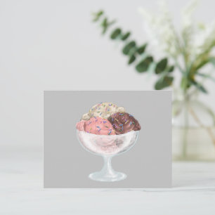 Ice Cream Invitation Postcard