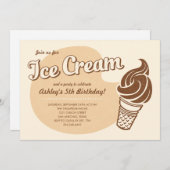 Ice Cream Invitations (Front/Back)