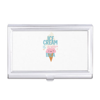 Ice Cream is Always a Good Idea 🍦 | Cute Pastel Business Card Case