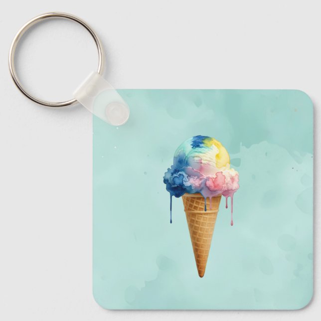 Ice Cream Keychain (Front)