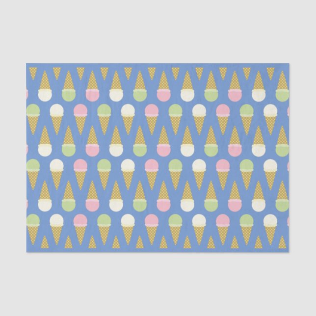 Ice Cream Kid's Birthday Tissue Paper (Front)