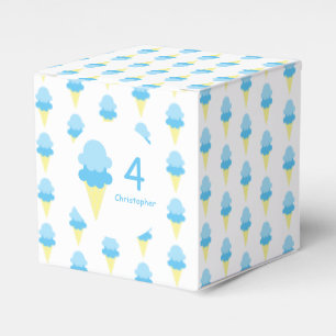 Ice Cream Kids Summer Birthday Favor Boxes