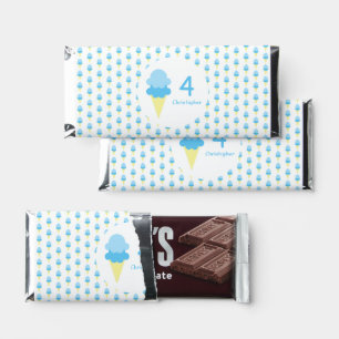 Ice Cream Kids Summer Birthday Hershey Bar Favors