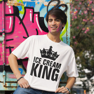 ICE CREAM KING mens dad T-SHIRT