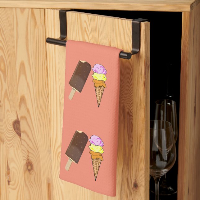 Ice Cream   Kitchen Towel (Thirds Fold)