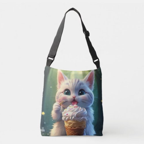 Ice Cream Kitty 1 Crossbody Bag
