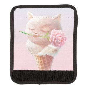 Ice Cream Kitty – Rosy & Dreamy Luggage Handle Wrap