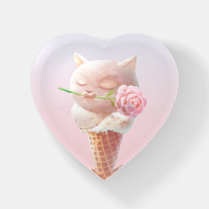 Ice Cream Kitty – Rosy & Dreamy Paperweight
