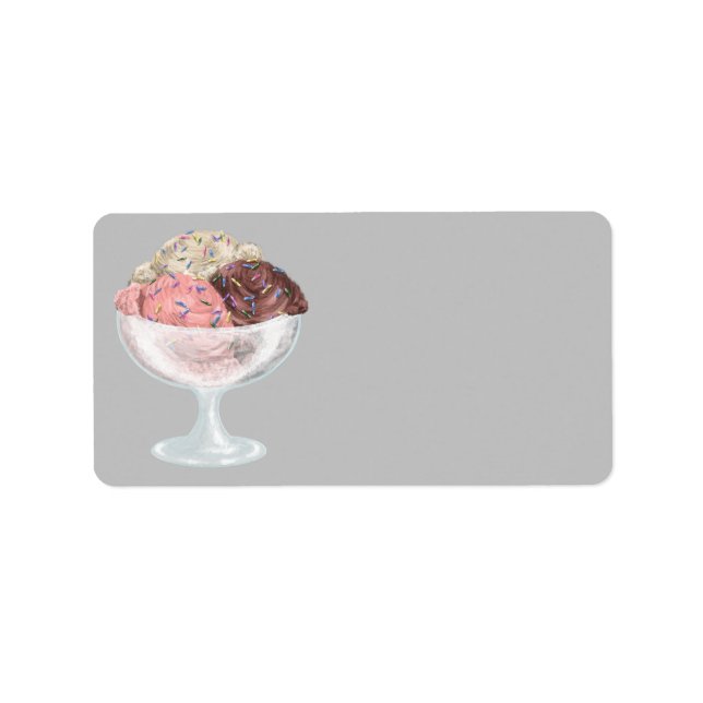 Ice Cream Label (Front)