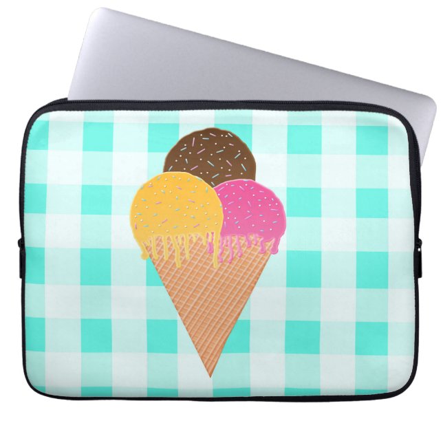 Ice cream laptop sleeve (Front)