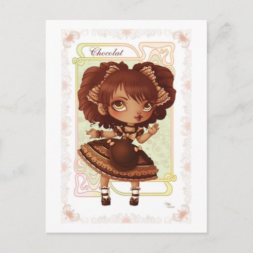 Ice Cream Lolita Chocolat Postcard