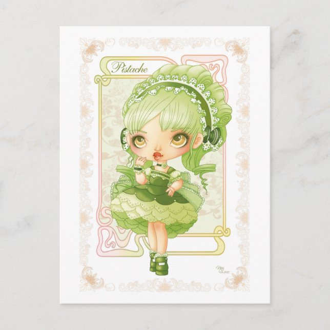 Ice Cream Lolita Pistache Postcard (Front)
